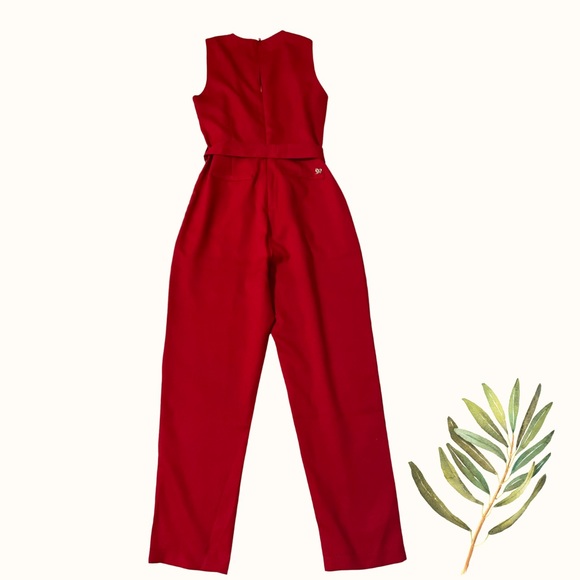 Red Romper tie front - Picture 3 of 4